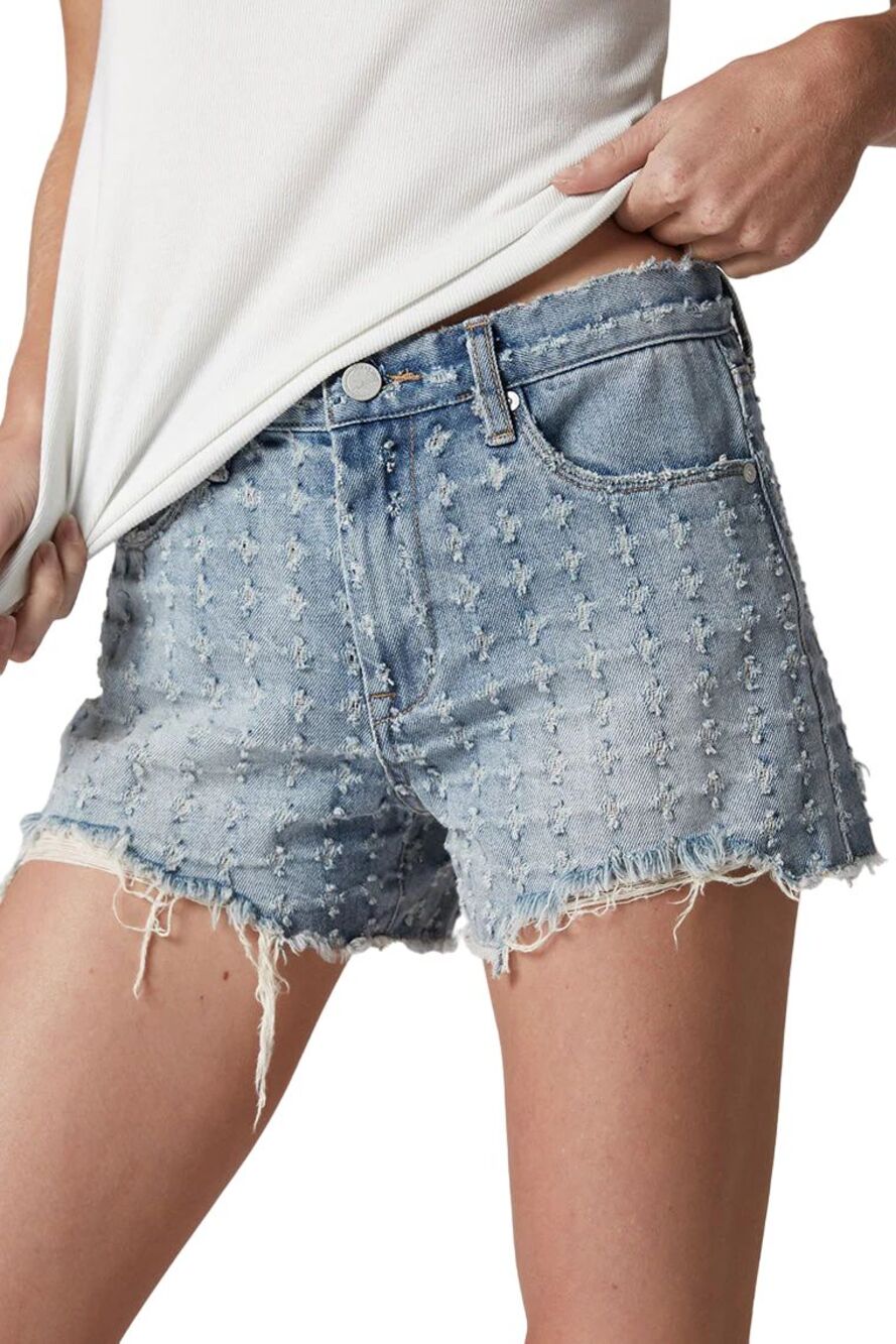 BLANKNYC The Barrow Vintage High Rise Distressed Denim Jean Shorts SIZE 26